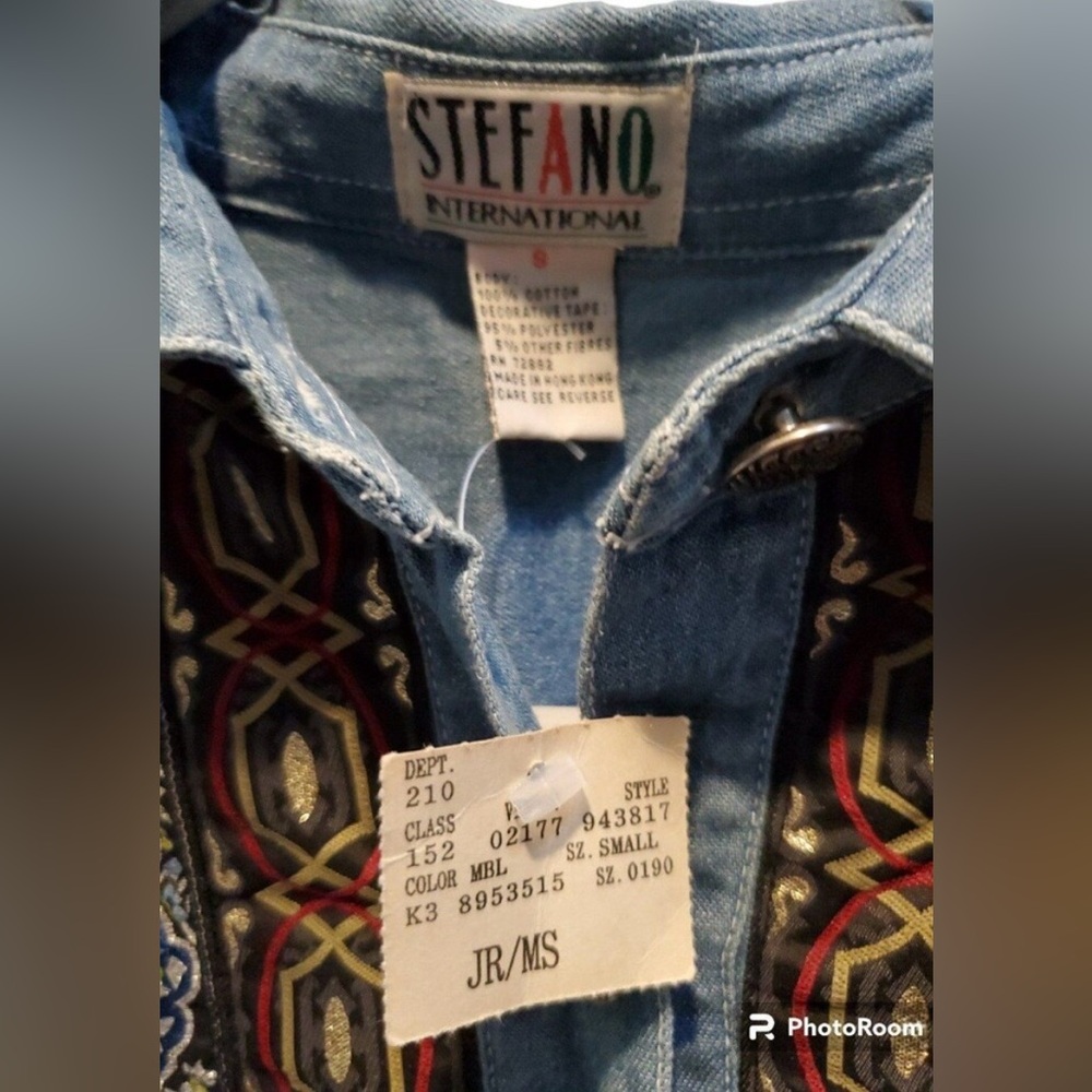 Stefano Vintage Western Women's button down shirt Unique SZ S - Picture 5 of 6